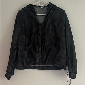 Women's All in Motion Black Camouflage Jacket | Size XS